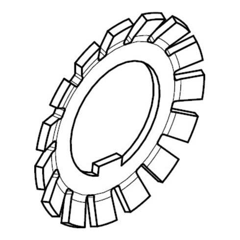 DIN 5406 Sicherungsblech für Nutmuttern nach DIN 981, ST MB16/ M80x2 HP