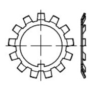 DIN 5406 Sicherungsblech für Nutmuttern nach DIN 981, ST MB28/ M140x2 HP