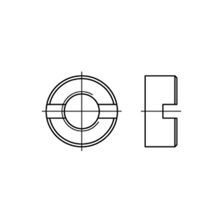 DIN 546 Schlitzmuttern A 4 M 3 A 4 S