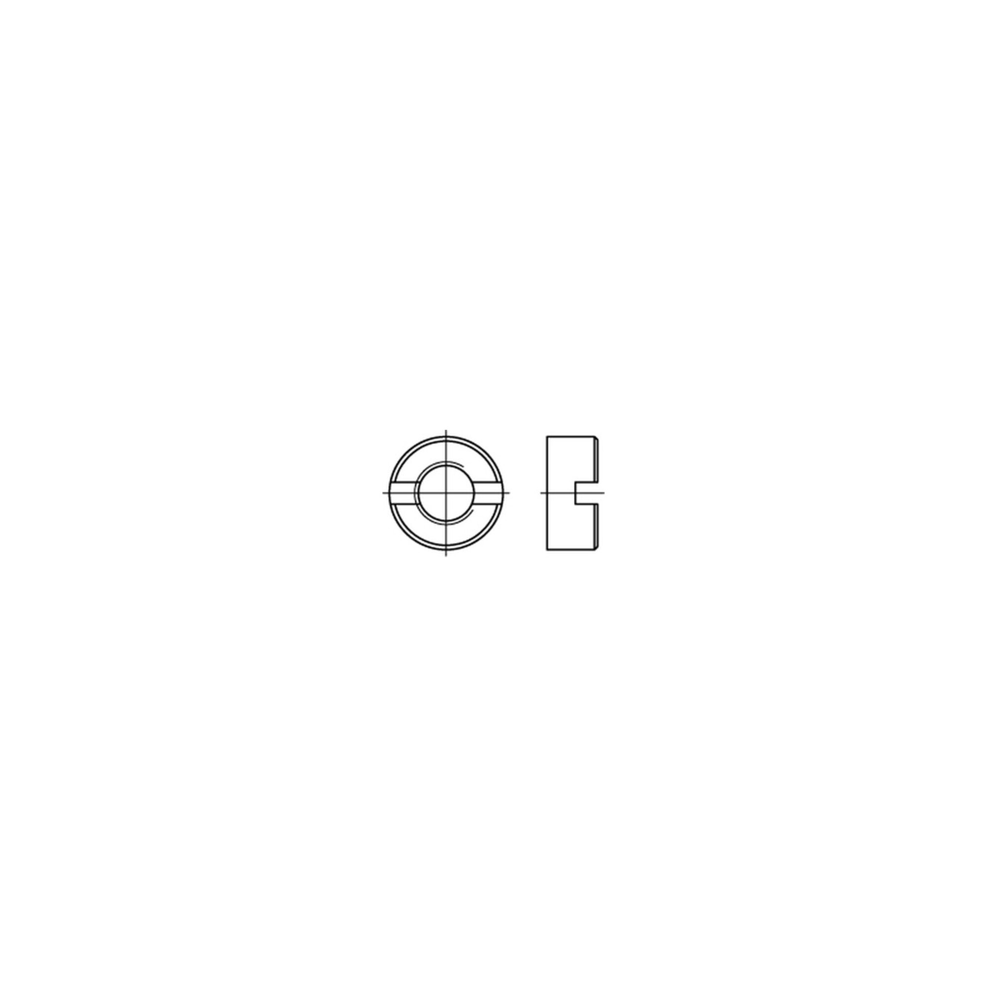 DIN 546 Schlitzmuttern A 4 M 5 A 4 S ; Industrial Quality Supplies