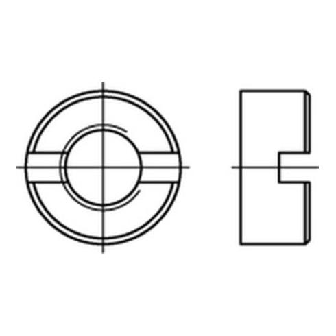 DIN 546 Schlitzmutter, Edelstahl, blank