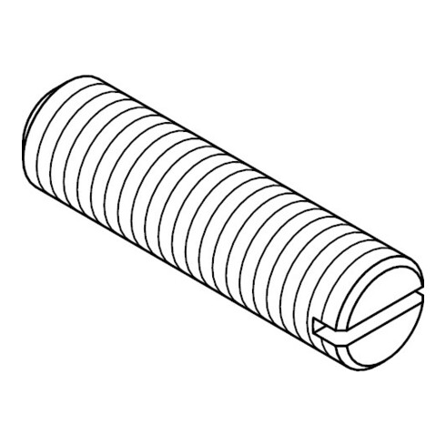 DIN 551 Gewindestift mit Kegelkuppe und Schlitz, Edelstahl A1 M3x3 HP