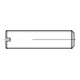 DIN 551 Gewindestift mit Kegelkuppe und Schlitz, 14H galZn M3x3 HP-1