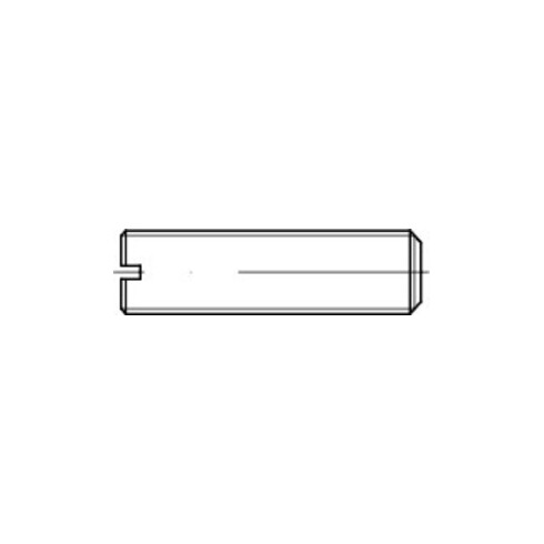 DIN 551 Gewindestift mit Kegelkuppe und Schlitz, 14H M10x80 KP