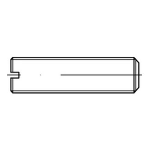 DIN 551/ISO 4766 Gewindestift VG M10x16 Stahl 14H blank Schlitz m. Kegelkuppe