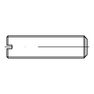 DIN 551/ISO 4766 Gewindestift mit Kegelkuppe und Schlitz, Polyamid, blank