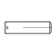 DIN 551/ISO 4766 Gewindestift VG M8x45 Stahl 14H blank Schlitz m. Kegelkuppe