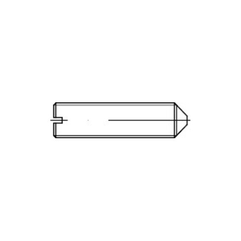 DIN 553 Gewindestift mit Spitze und Schlitz, 14H M8x18 KP