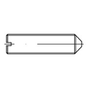 DIN 553/ISO 7434 Gewindestift mit Spitze und Schlitz, Messing, blank