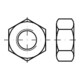 DIN 555 Écrou hexagonal, 5 WW 3/4 HP-1