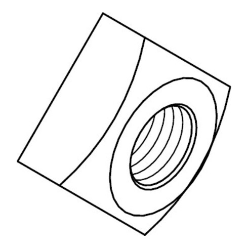 DIN 557 Vierkantmutter, 5 galZn M10 HP