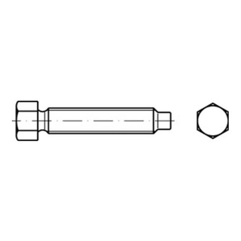 DIN 561 Form A Sechskantschraube VG M16x80 Stahl 8.8 blank m. Zapfen