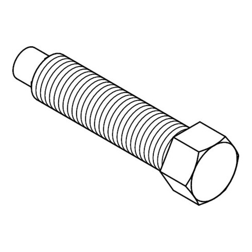 DIN 561 Sechskantschraube 22H/8.8 B M16x70 HP