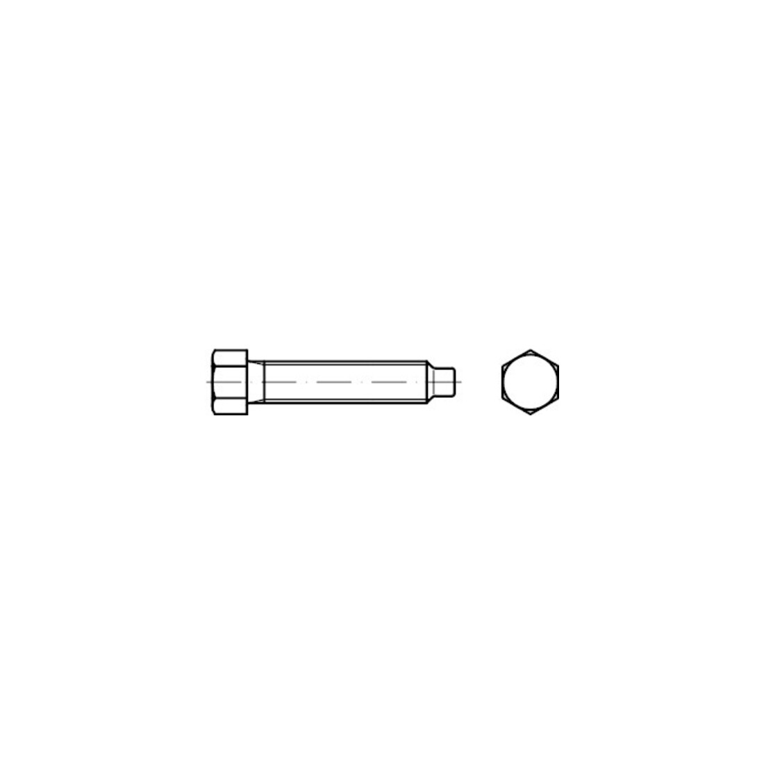 DIN 561 Vis à tête hexagonale 22H/8.8 galZn B M24x60 HP
