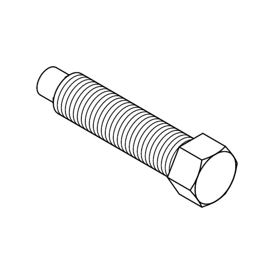 DIN 561 Vis à tête hexagonale 22H/8.8 galZn B M24x60 HP