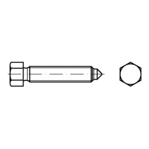 DIN 564-A Sechskantschraube mit Rille, Vollgewinde, Stahl 8.8, blank