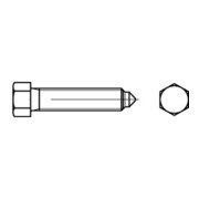 DIN 564-B Sechskantschraube mit Rille, Vollgewinde, Stahl 8.8, blank