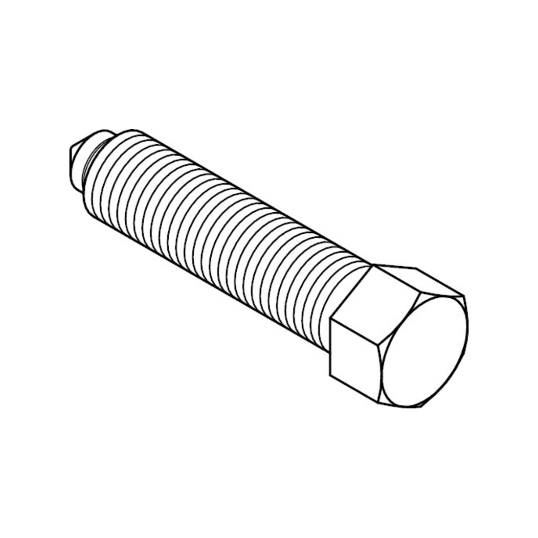 DIN 564 Vis à tête hexagonale, filetage jusqu'à la tête, 8.8 B M12x40 HP