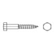 DIN 571 Sechskant-Holzschraube, ST galZn 6x30 KP-1