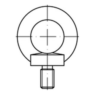 DIN 580/ISO 3266 Ringschraube, Stahl 1.1141 (C15E)