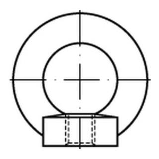 DIN 582 Ringmutter, Edelstahl, blank