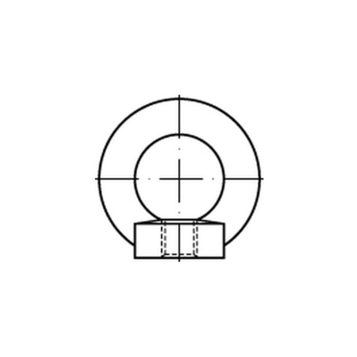 DIN 582 A Ringmuttern A 4 M 24 A 4 S