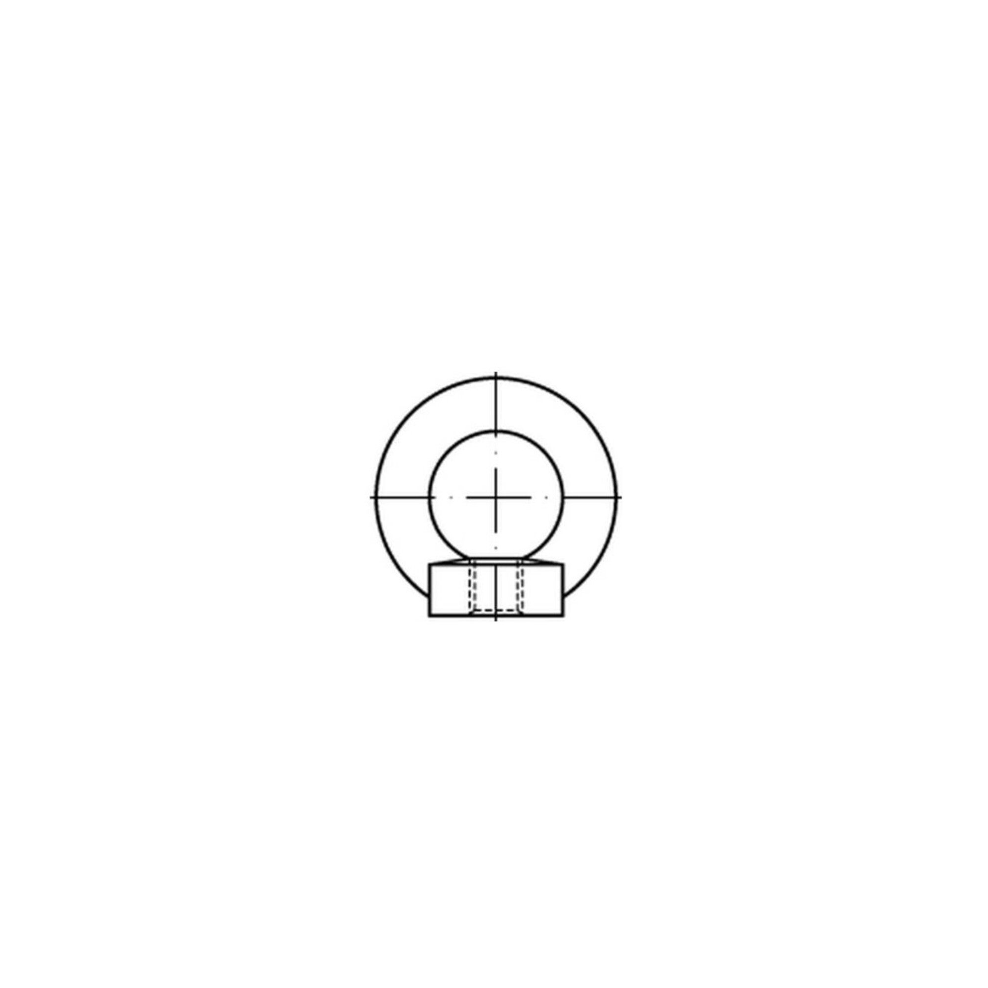 DIN 582 C Ringmuttern C15E M 10 galvanisch verzinkt gal Zn S ; Industrial Quality Supplies