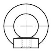 DIN 582 Ringmutter, C15E galZn M14 HP