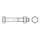 DIN 601 Sechskant-Schaftschraube M12x80 Stahl 4.6 blank m. Mutter