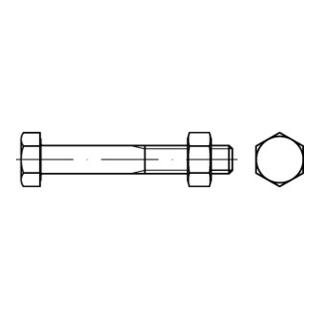 DIN 601 Sechskant-Schaftschraube M6x35 Stahl 4.6 galvanisch verzinkt m. Mutter