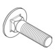 DIN 603 avec écrou, galvanisé M16x55 HP-3