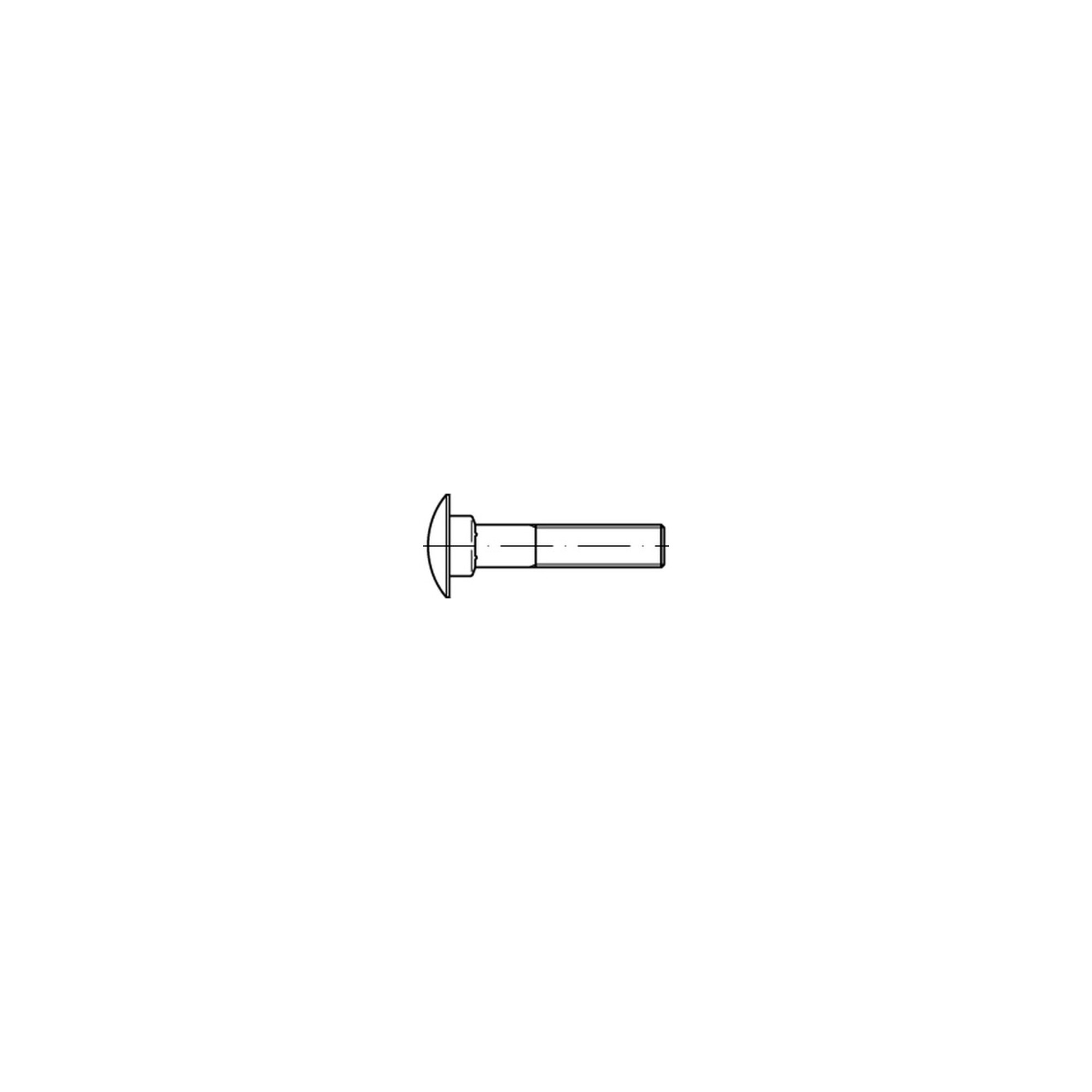DIN 603 Flachrundschraube M5x60 Messing blank m. Vierkantansatz ohne Mutter ; Industrial Quality Supplies