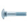 DIN 603/ISO 8677 Flachrundschraube mit Vierkantansatz ohne Mutter, Vollgewinde, Stahl 8.8, blank-1