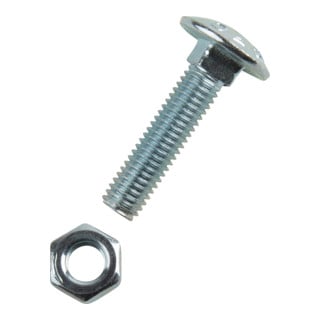 DIN 603/ISO 8677 Flachrundschraube mit Vierkantansatz und Mutter