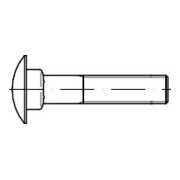 DIN 603 Flachrundschraube mit Vierkantansatz, ohne Mutter 8.8 tZn M10x40 HP