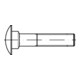DIN 603 Flachrundschraube mit Vierkantansatz, ohne Mutter Edelstahl A2 M12x160 HP-1
