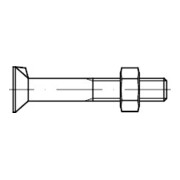DIN 604 Vis fraisée avec ergot, avec écrou, Mu ST M20x80 HP-1