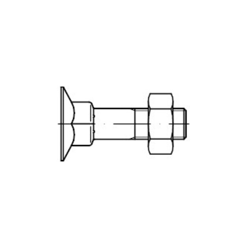 DIN 605 Mu ST M6x55 HP
