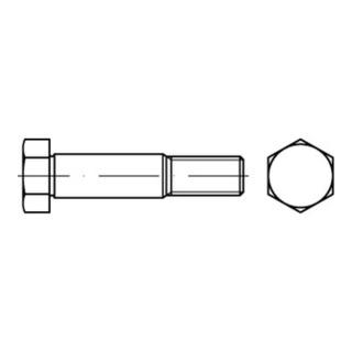 DIN 609 Sechskant-Passschraube mit langem Gewindezapfen Toleranz k6, Stahl, blank