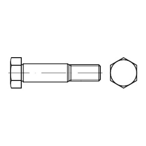 DIN 609 Sechskant-Passschrauben mit langem Gewindezapfen, 8.8 M12x60 HP