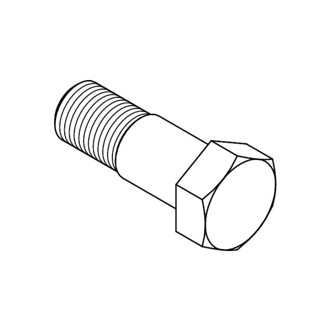DIN 609 Sechskant-Passschrauben mit langem Gewindezapfen, 8.8 M14x50 HP