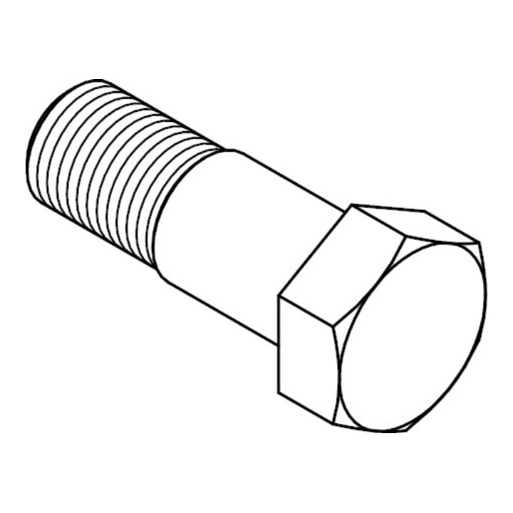 DIN 609 Vis à embase hexagonale avec long filetage, 8.8 M16x80 HP