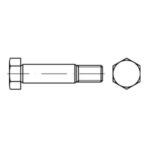 DIN 610 Sechskant-Passschraube M10x35 Stahl 8.8 blank m. Gewindezapfen