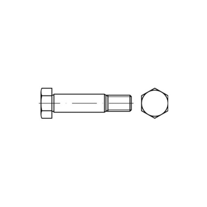 DIN 610 Sechskant-Passschraube M12x65 Stahl 8.8 blank m. Gewindezapfen