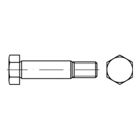 DIN 610 Sechskant-Passschraube M16x80 Stahl 8.8 blank m. Gewindezapfen