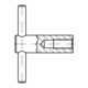 DIN 6305 Gelenkkopf, 5 brüniert M20 HP-1