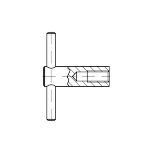 DIN 6305 Gelenkkopf, 5 brüniert M20 HP