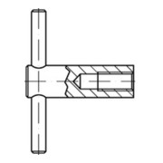 DIN 6305 Knebelmutter, Stahl 5, brüniert