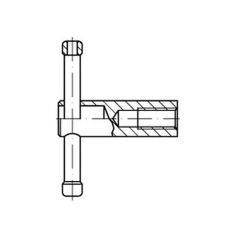 DIN 6307 Knebelmutter, Stahl 5, brüniert