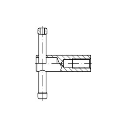 DIN 6307 Kugelpfanne, 5 brüniert M20 HP